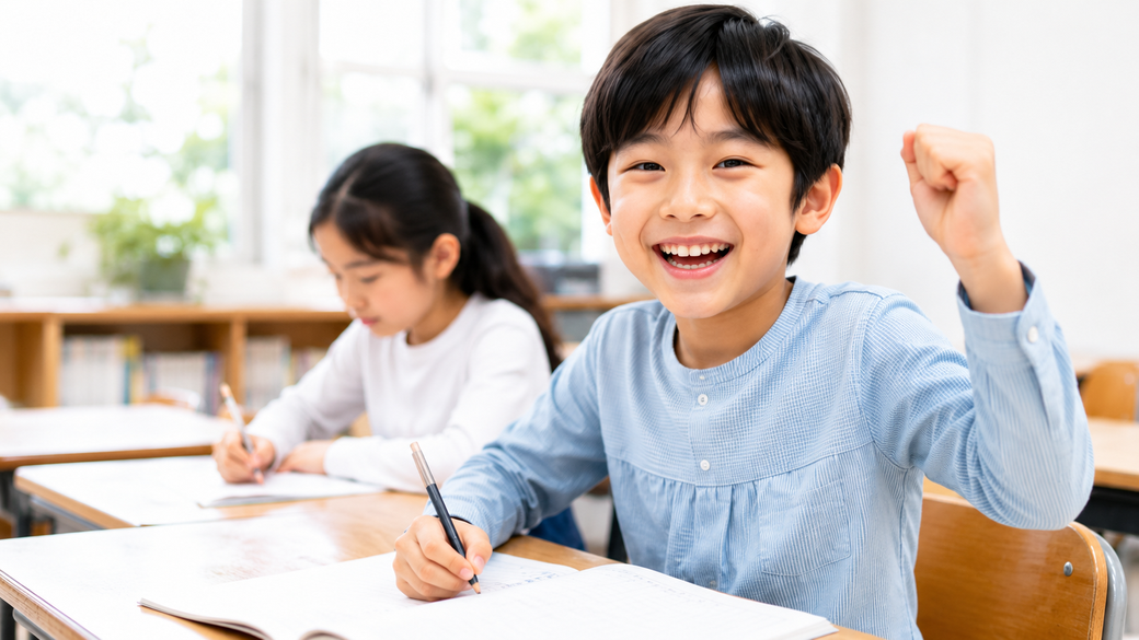 目標に向かって算数に取り組む子どもたち