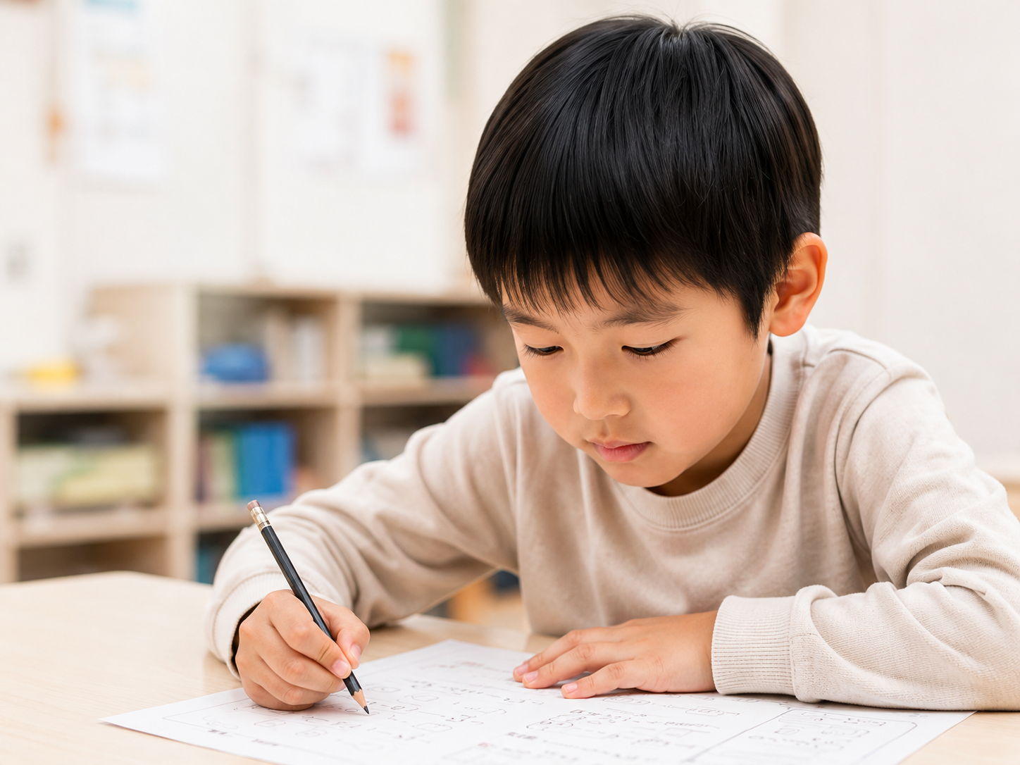 演習で定着させる子ども