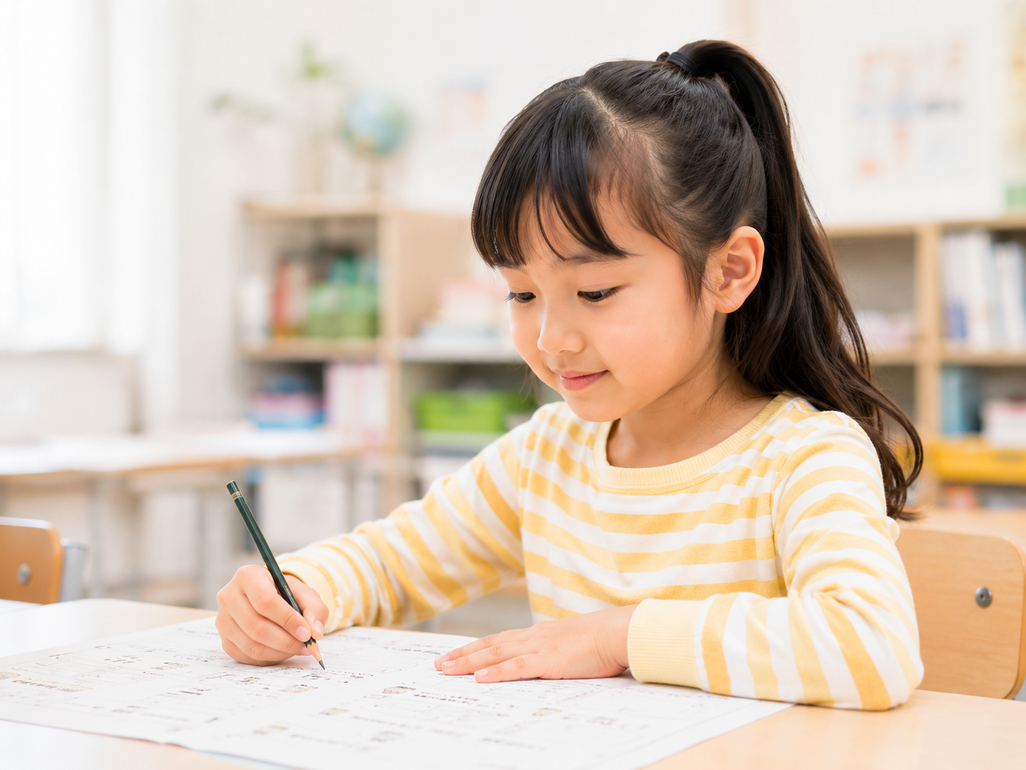 文章題に取り組む子ども